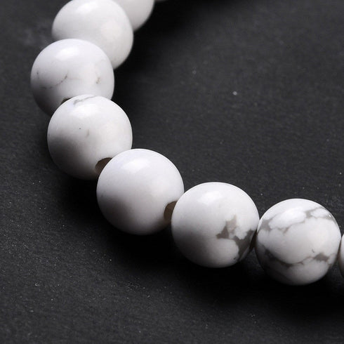 Synthetic Howlite Round Beads 6mm